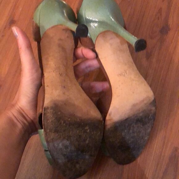 Manolo Blahnik Leather and suede unique heels size 40.5 - Picture 6 of 8